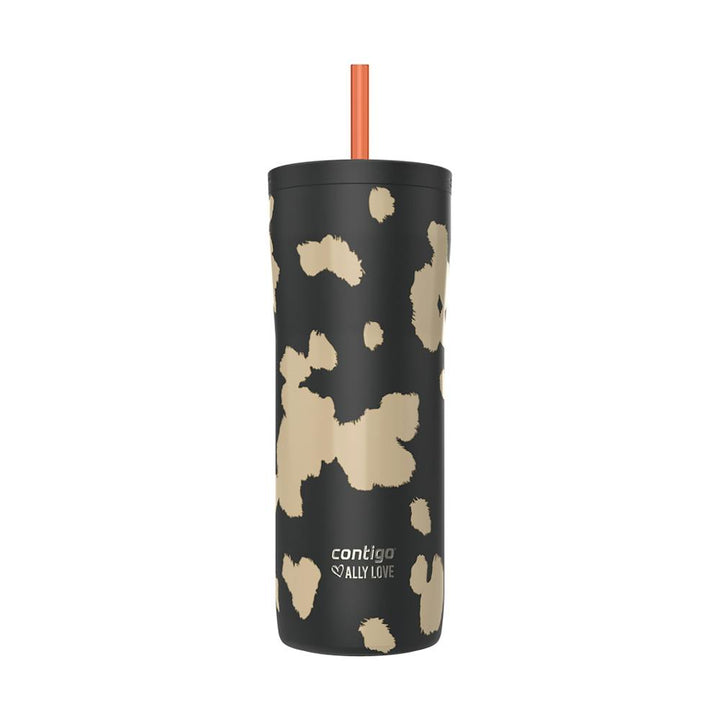 Contigo® x Ally Love Streeterville 2.0 Stainless Steel Tumbler with Straw, 24oz - Licorice [KLIL]